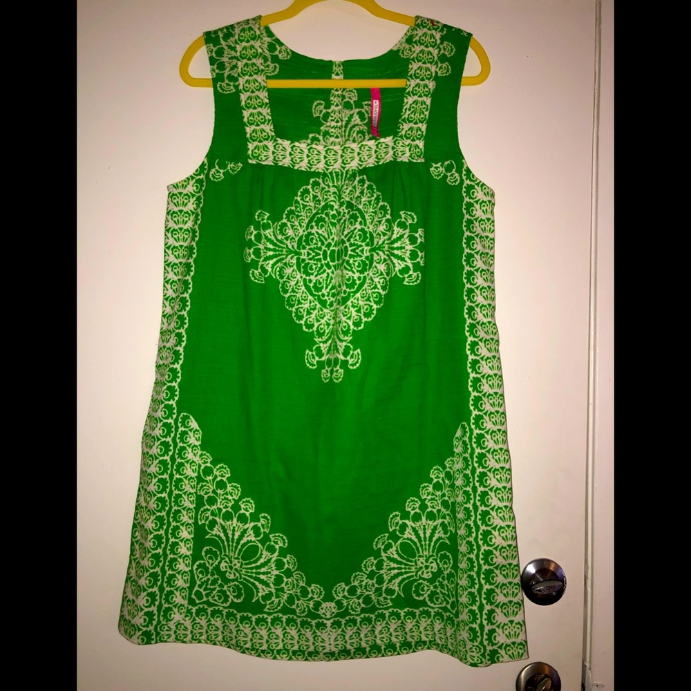 Plenty by Tracy Reese Green and White Dress